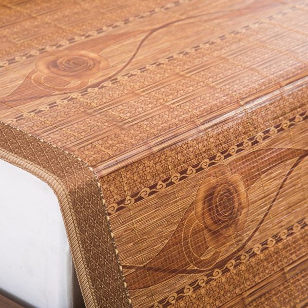 Chiếu tre gấp lụa 2 mặt cao cấp KT 1m5x2m , Chiếu trúc gấp lụa 2 mặt cao cấp KT 1m5x2m , chiếu tăm tre trúc gấp lụa 2 mặt KT 1m5x2m