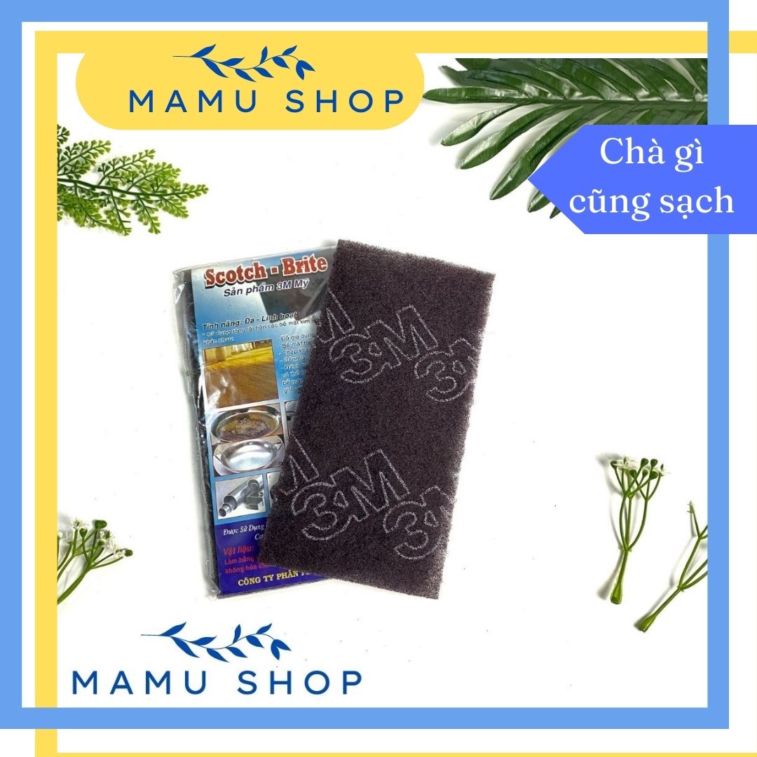 Miếng rửa chén chùi xoong nồi đa năng siêu sạch 3M Scotch brite Mamu shop