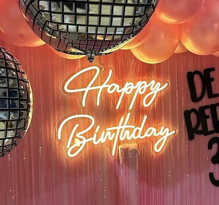 Đèn LED neon Happy Birthday trang trí tiệc sinh nhật | Đèn neon chúc mừng sinh nhật giá rẻ | Đèn neon treo sinh nhật
