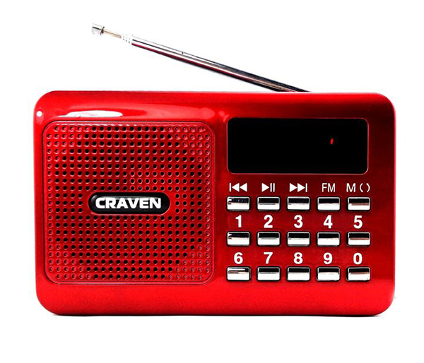 Loa nghe nhạc đa năng Craven CR-26 (Đỏ) - Nhất Tín Computer