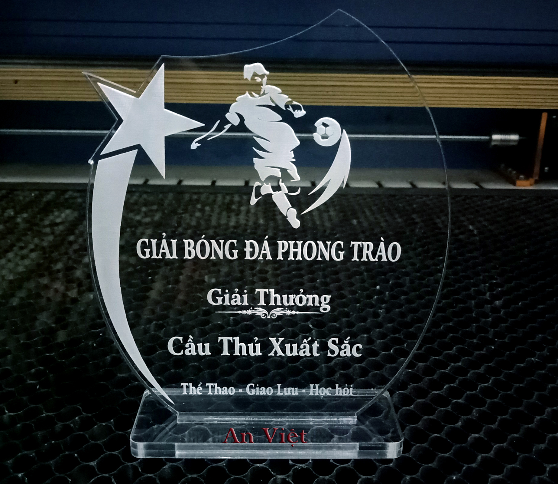 Kỷ Niệm Chương Bóng Đá - khắc theo yêu cầu, đồ thể thao, cúp thể thao, đá bóng, dụng cụ thể thao, cúp bóng đá