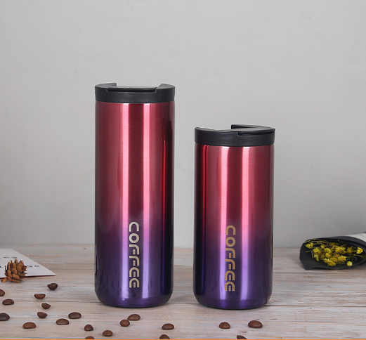 Bình giữ nhiêt nóng lạnh cà phê trà 500 ml màu Gradient cực đẹp - binh giư nhiet inox - ly giu nhiet inox - ly uống nước inox