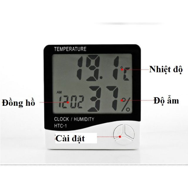 Nhiệt ẩm kế điện tử htc-1