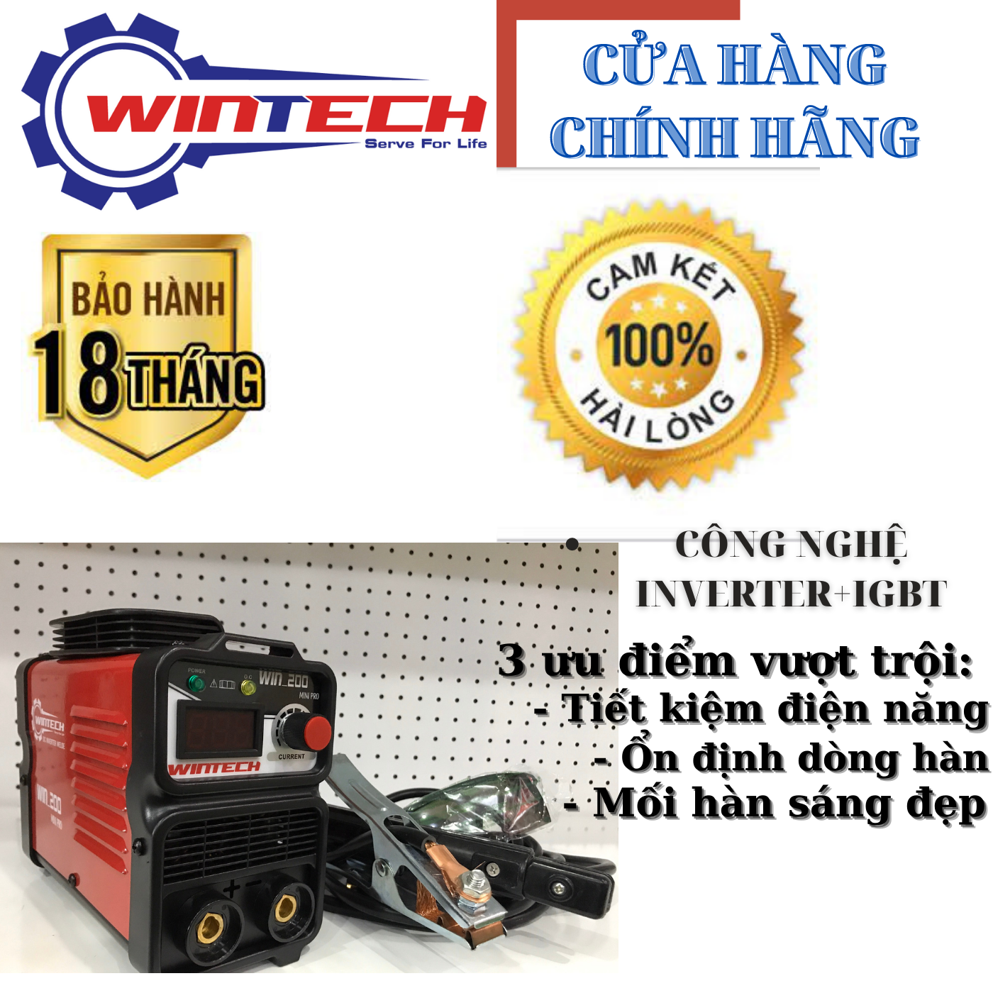 Máy hàn, 200 mini pro wintech|tặng full phụ kiện + máy hàn gia đình và thợ