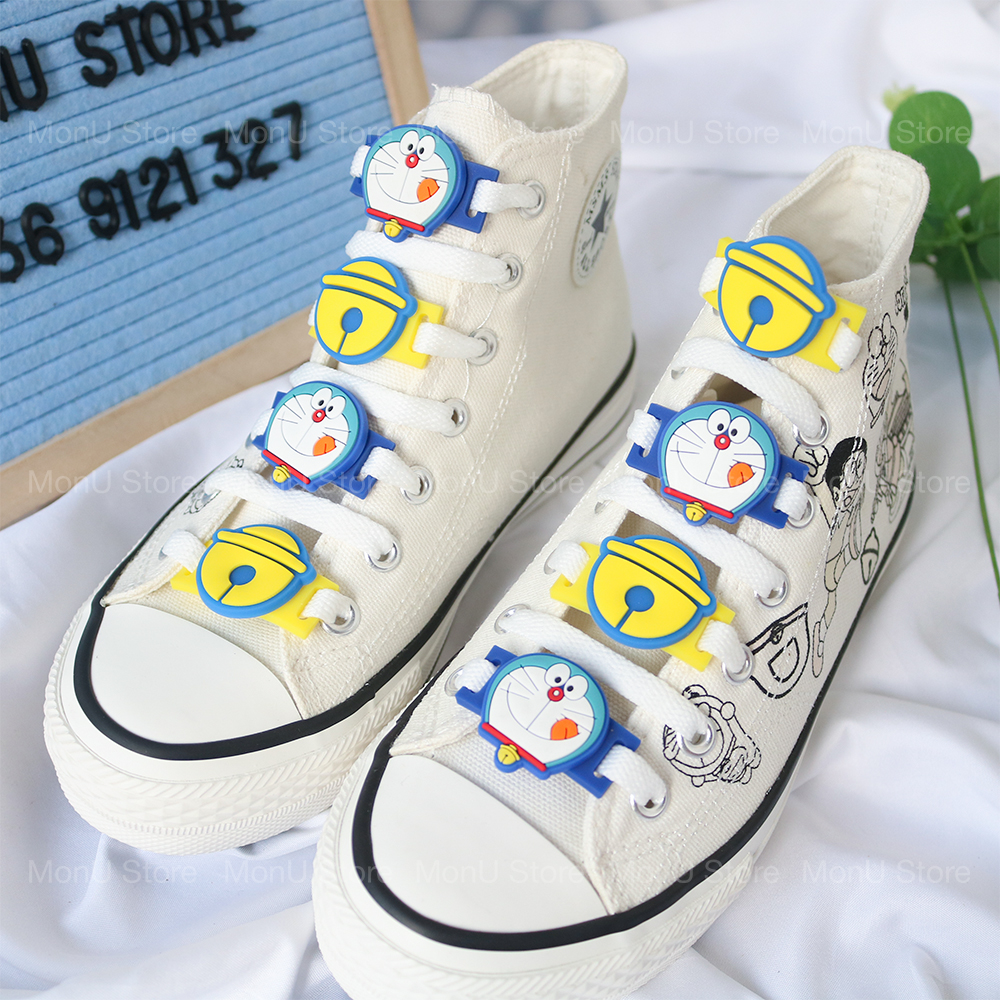 Sticker cài dây giày trang trí hình doraemon doremon dễ thương cute mon0144