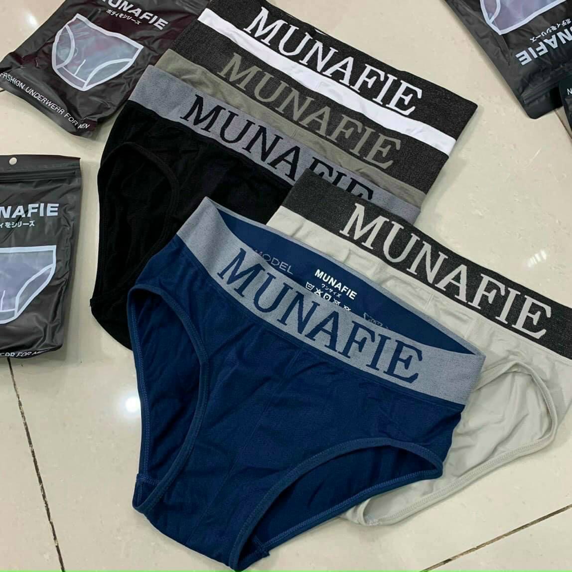 [HCM]COMBO 5 QUẦN LÓT NAM DỆT TRƠN MUNAFIE 8052