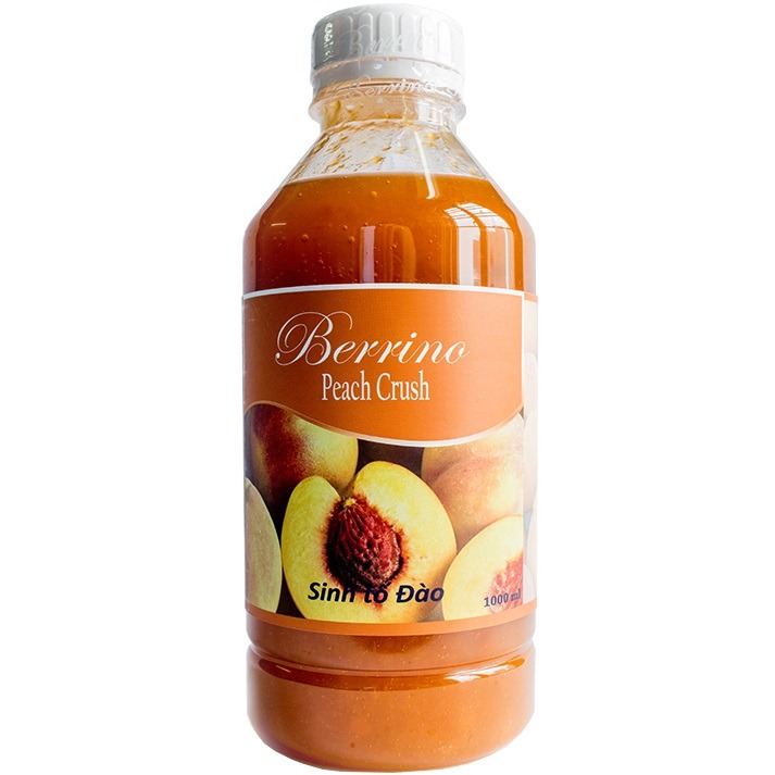 Mứt Sinh tố Đào Berrino chai 1 lít