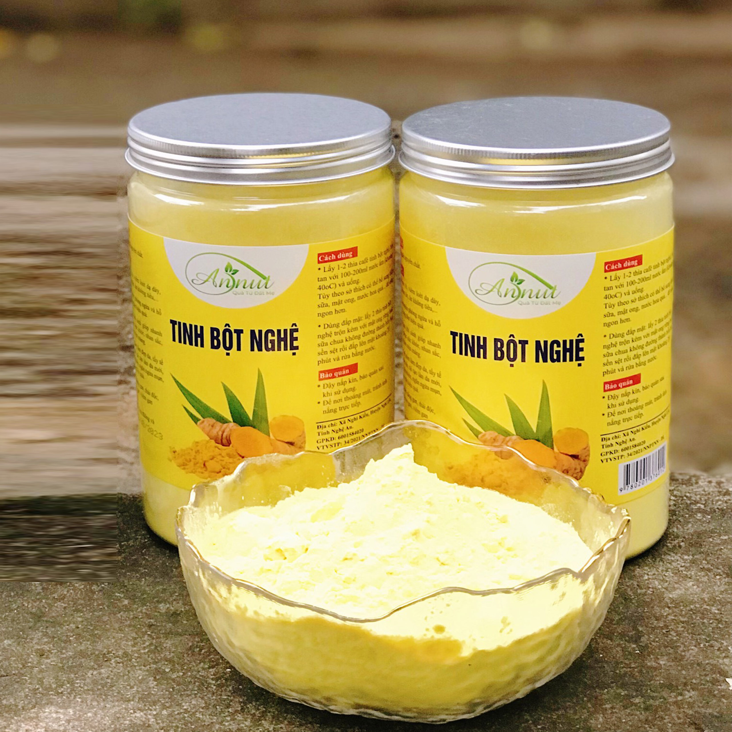 Tinh bột nghệ nguyên chất ANNUT tốt cho dạ dày, phụ nữ sau sinh