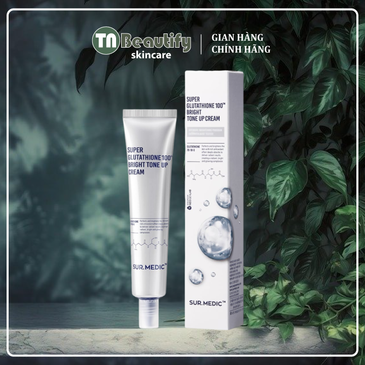 Kem Dưỡng Trắng Da Sur Medic Super Glutathione 100 Bright Tone Up Cream