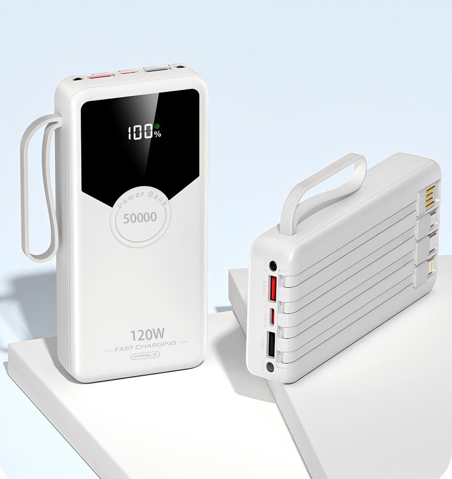 120W Pd20W 50000Mah 80000Mah Solar Power Bank 100% Genuine Dual USB Output Outdoor Activities External Battery Power Supply - 3