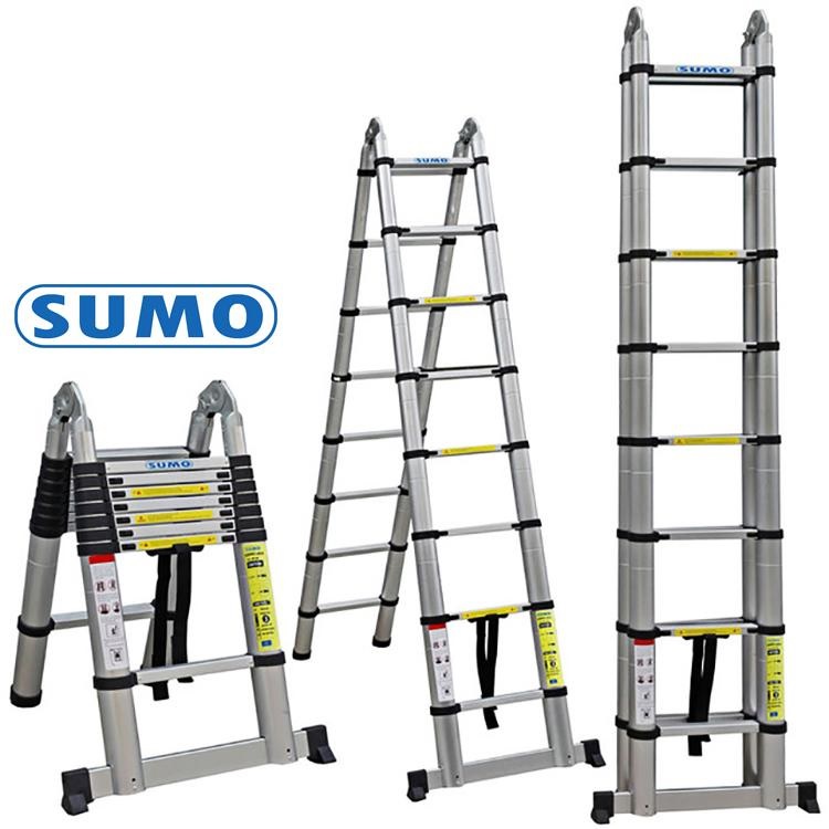 Thang nhôm chữ a rút gọn sumo adt808b