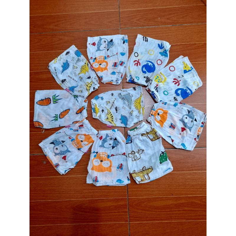 Quần chục cotton giấy bé trai bé gái