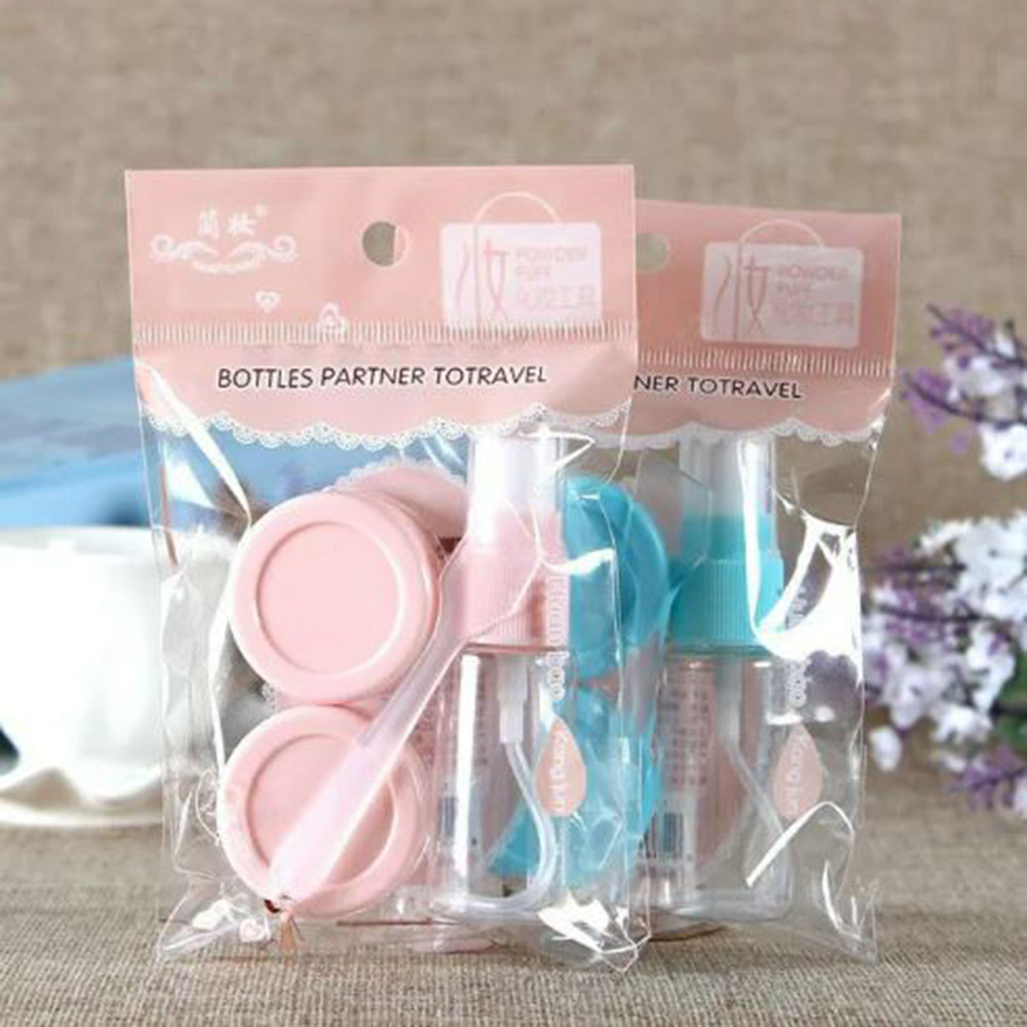 Bộ chiết mỹ phẩm mini bộ chiết mỹ phẩm du lịch cao cấp 4 món