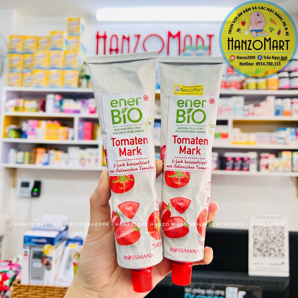 Tương cà chua hữu cơ/ Sốt cà chua hữu cơ Ener Bio Đức cho bé ăn dặm hàng nội địa Đức