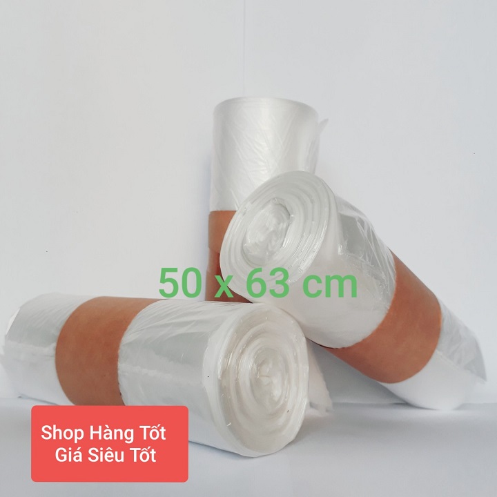 [HCM]( Siêu tiết kiệm) 03 cuộn - 75 túi- TÚI RÁC TỰ HỦY SINH HỌC kích thước 50x 63 cm
