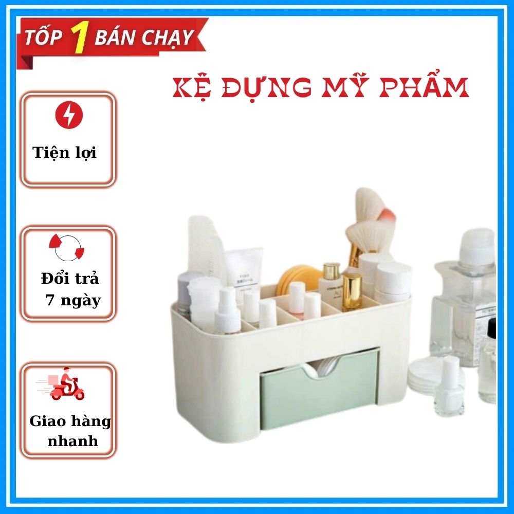 KỆ MỸ PHẨM NHỰA MINI-KỆ MỸ PHẨM NHỰA GỌN GÀNG NGĂN NẮP