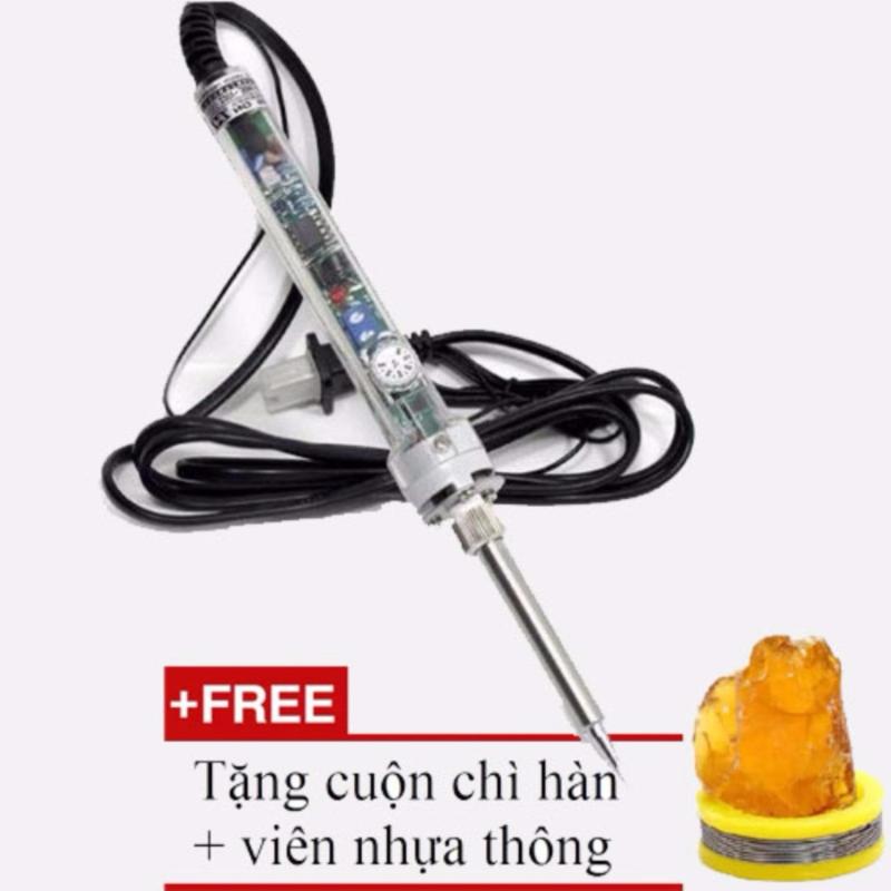 Mỏ hàn chì cao cấp điều chỉnh nhiệt độ JinJiaS 60W + Tặng cuộn chì nhựa thông