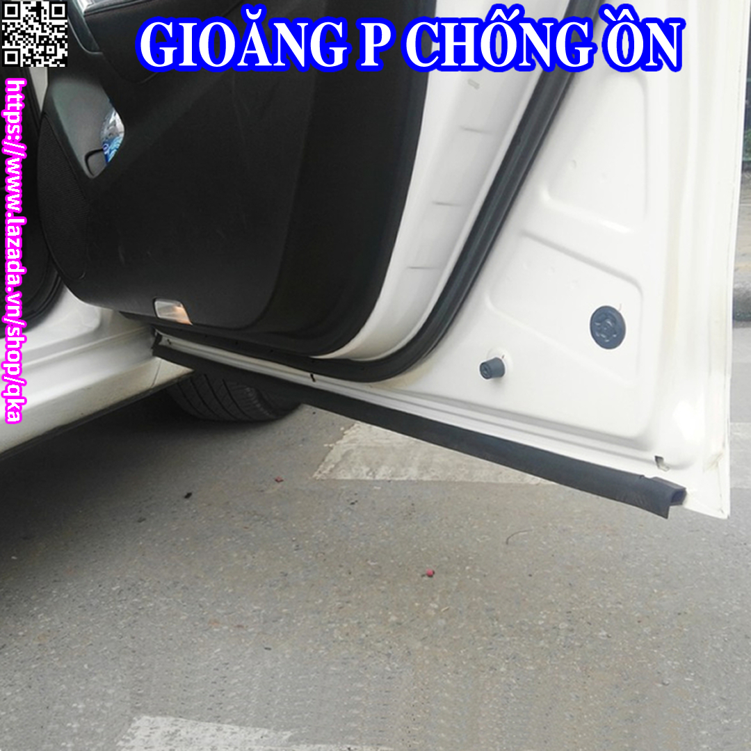 Gioăng cao su chữ P, nẹp ốp cánh cửa chống ồn xe ô tô