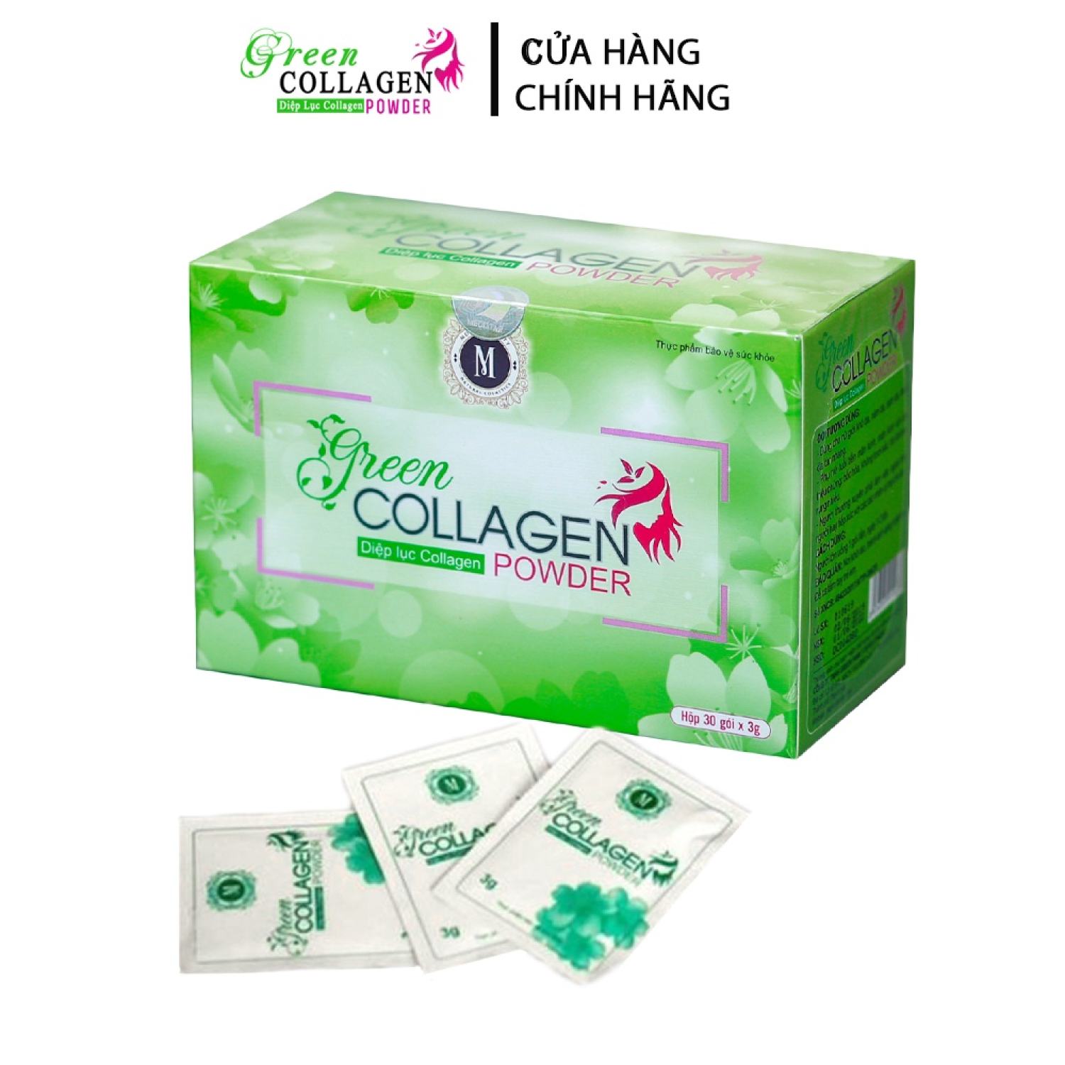 Diệp lục collagen green power hộp 30 gói 3g - 8936095910073