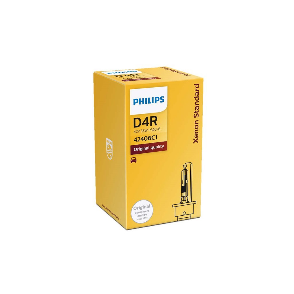 Bóng đèn ô tô philips bóng đèn xe hơi philips xenon d4r 42406c1 4200k chân cắm p32d-6 42v sáng trắng ấm