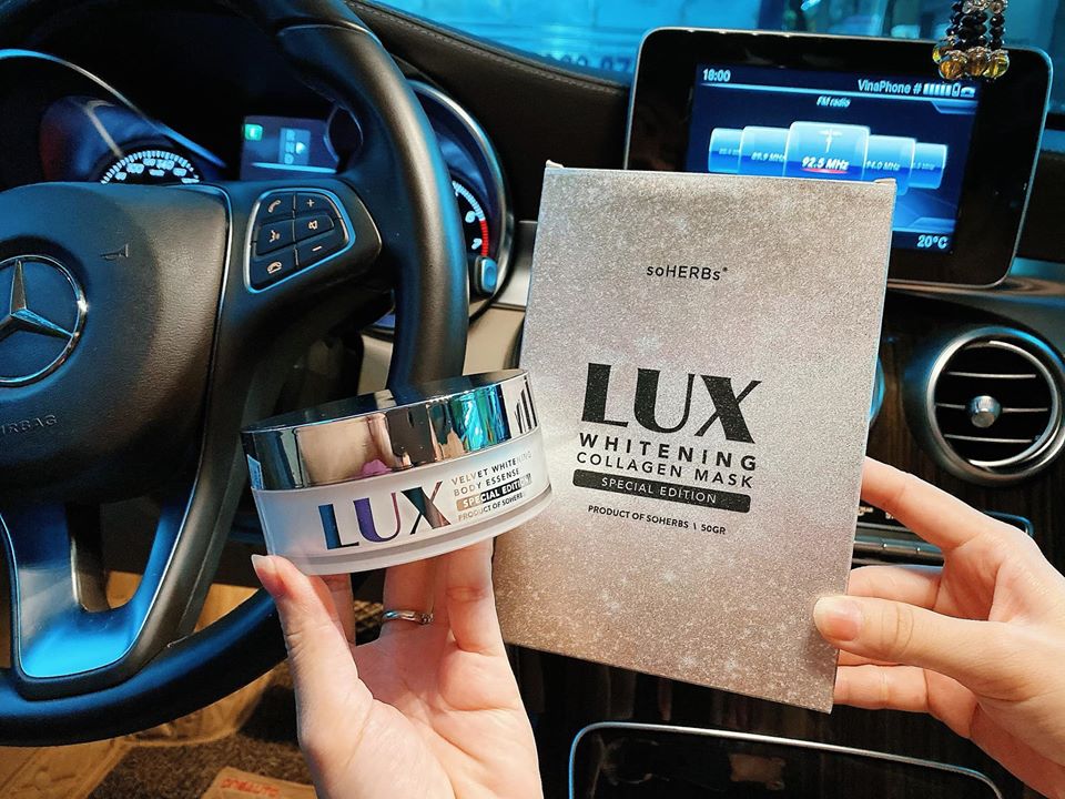 Ủ trắng da lux tinh chất collagen yến tươi hộp 3 gói