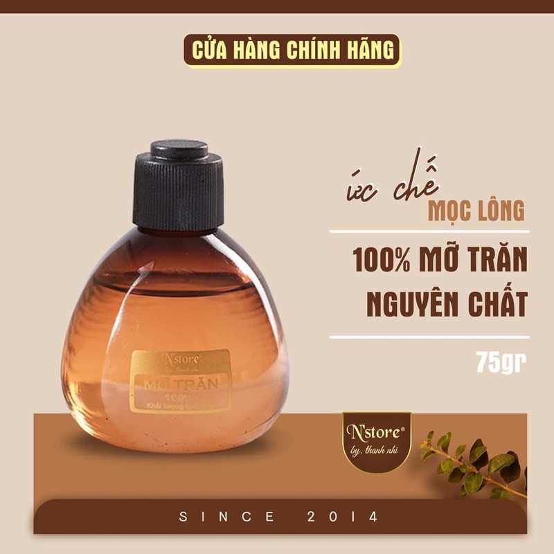 ◙ Mỡ trăn triệt lông nguyên chất N store by Thanh nhi 75g triệt lông tay chân nách