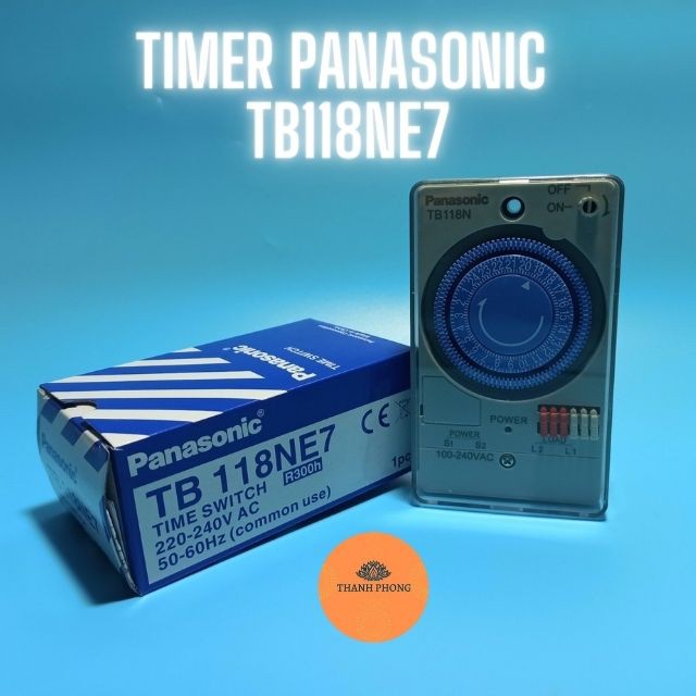 Rơ le thời gian thực panasonic tb118ne7 đồng hồ hẹn giờ - timer hẹn giờ