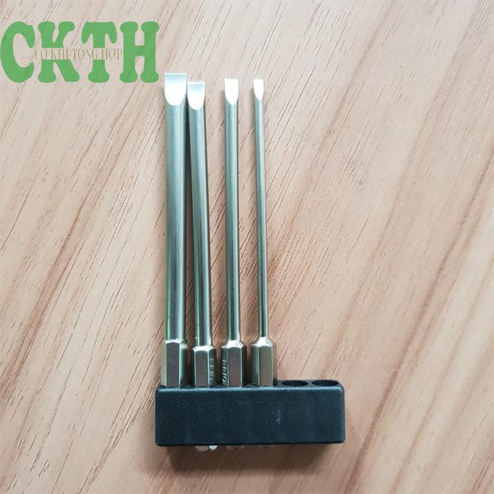 Mũi tô vít 2 cạnh dài 100mm cho khoan và máy bắt vít