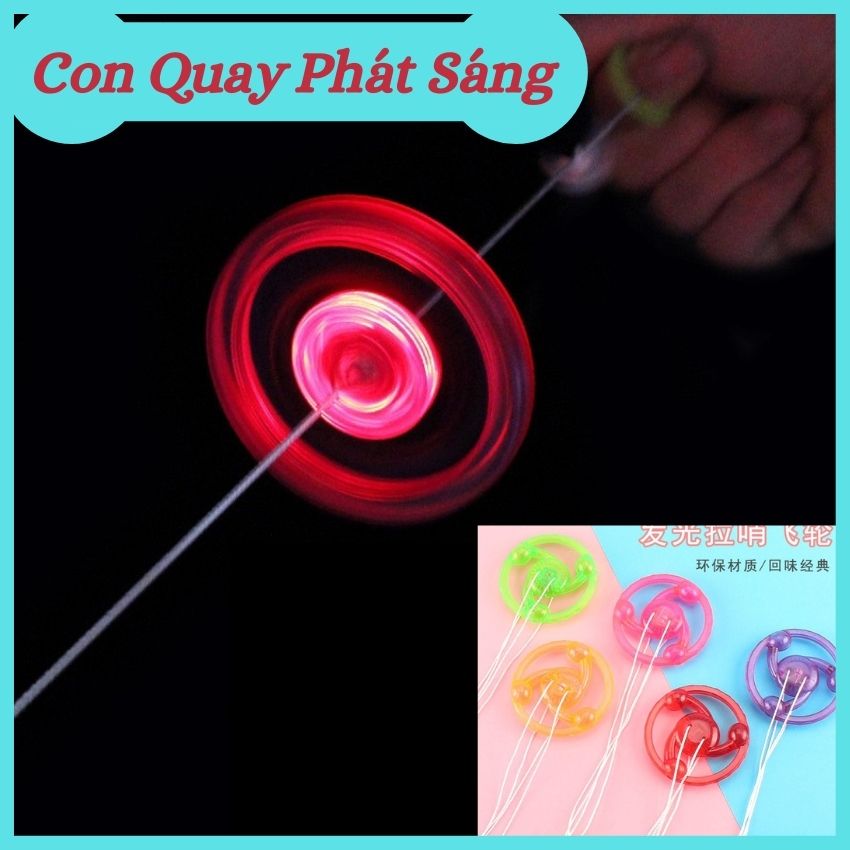[HOT] Đồ Chơi Bánh Xe Con Quay Kéo Dây Cót Có Đèn Phát Sáng Độc Đáo Dành Cho Các Bé