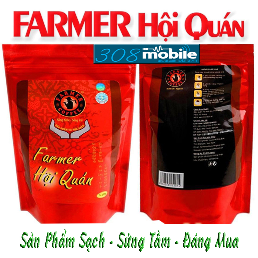 {FreeShip} CÀ PHÊ SẠCH 100%(Gói 500gr), CAFFEE MỘC-308mobile - Cà Phê Mộc, Cà Phê Nguyên Chất, Không Hóa Chất, Cà Phê Phim - tặng kèm phim pha café