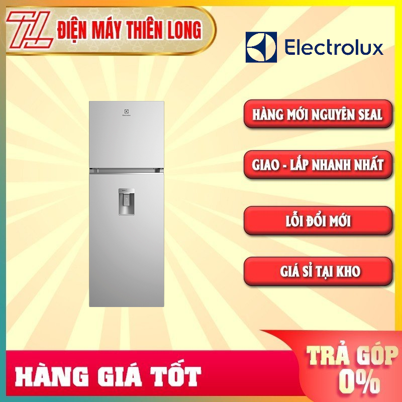 Tủ lạnh electrolux inverter 312 lít etb3440k-a - ngăn đông mềm tasteseal -2°c không cần rã đông hộp đá xoay lấy nước bên ngoài - trả góp 0% - giao toàn quốc - ngoài hcm tính phí