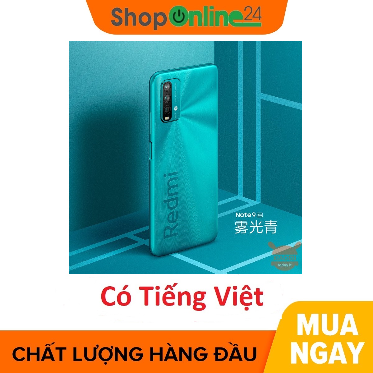[Trả góp 0%]Điện thoại Xiaomi Redmi Note 9 4/128 China Version Chip Snap Dragon 662 (phiên bản 4G)