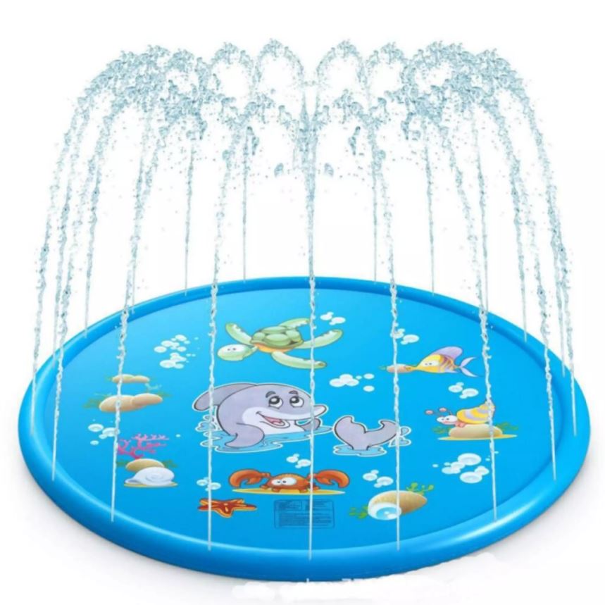 [XẢ KHO]Tấm Đệm Phun Nước Cho Bé 1.7m,Thảm Phao Phun Nước,Thảm Nước Bồn Tắm Ngoài Trời, Đệm Nước Ngoài Trời Bãi Cỏ Cho Bé Chơi,Có Thể Được Sử Dụng Trong Nhiều Dịp Như Vườn Gia Đình,Tiệc Bể Bơi,Các Trò Chơi Ngoài Trời