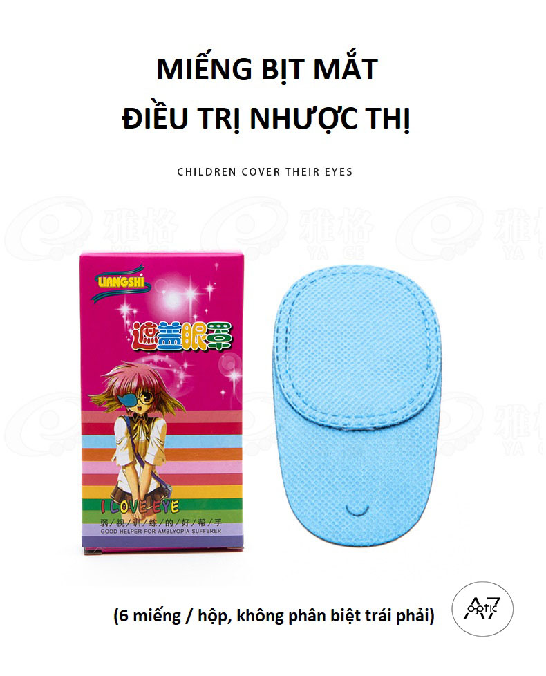 Miếng che mắt tập nhược thị trẻ em (full hộp 6 miếng)