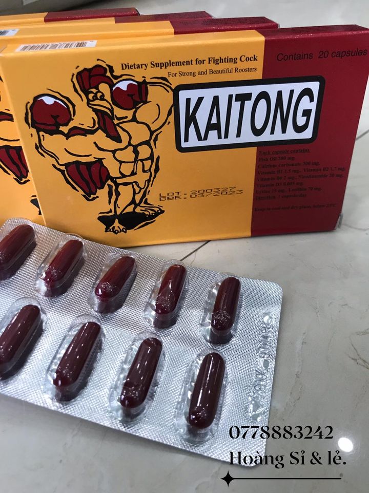 [HCM]Kaitong Sâm tăng lực dành cho gà đá (1 hộp)
