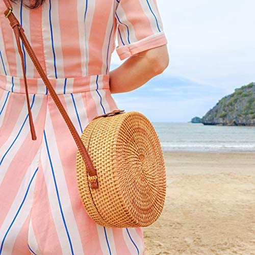 Túi cói - Túi đi biển - Túi vintage – Túi boho – Túi mây tre đan – Túi đeo chéo 3 màu