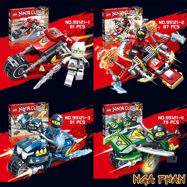 Ninja Cưỡi Siêu Mô Tô Xuất Kích Ninjago Lego OBM Đồ Chơi Xếp Hình Lắp Ráp
