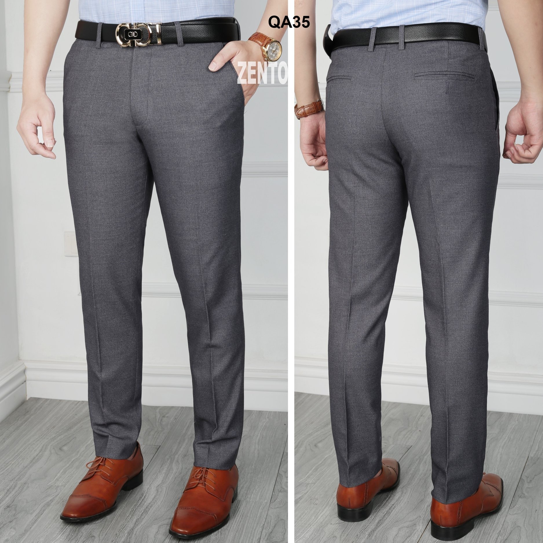 [4.4 HOÀN TIỀN 15%]Quần Âu, quần tây nam trung niên công sở Zento man cao cấp k nhăn mềm mịn