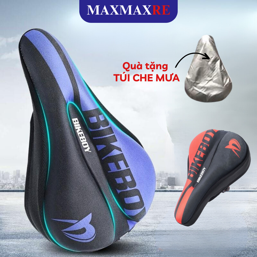 Bọc yên xe đạp thể thao Bikeboy, vỏ bọc yên xe đạp mút hoạt tính silicon chất lượng cao siêu mềm mại cho xe đạp