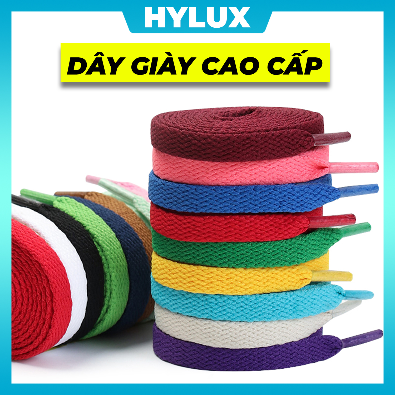 [30 màu/16-30] Dây giày dẹt Air Force 1 (AF1), Jordan 1 bảng 30 màu cao cấp