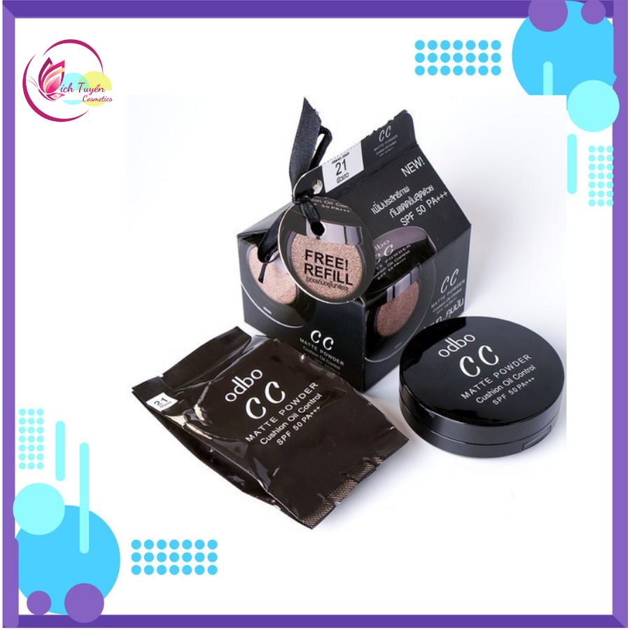 Phấn nước cc odbo cushion matte powder oil control