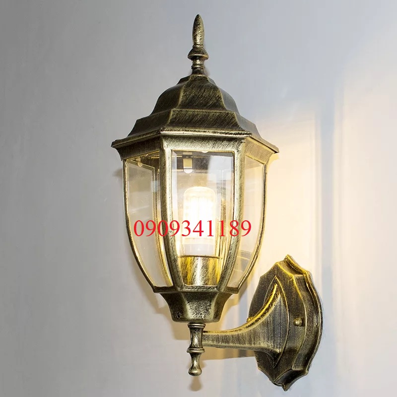 [HCM]Đèn treo tường đèn chùa đèn gắn tường cột trang trí trụ cột cửa nhà mái hiên cầu thang - kèm bóng