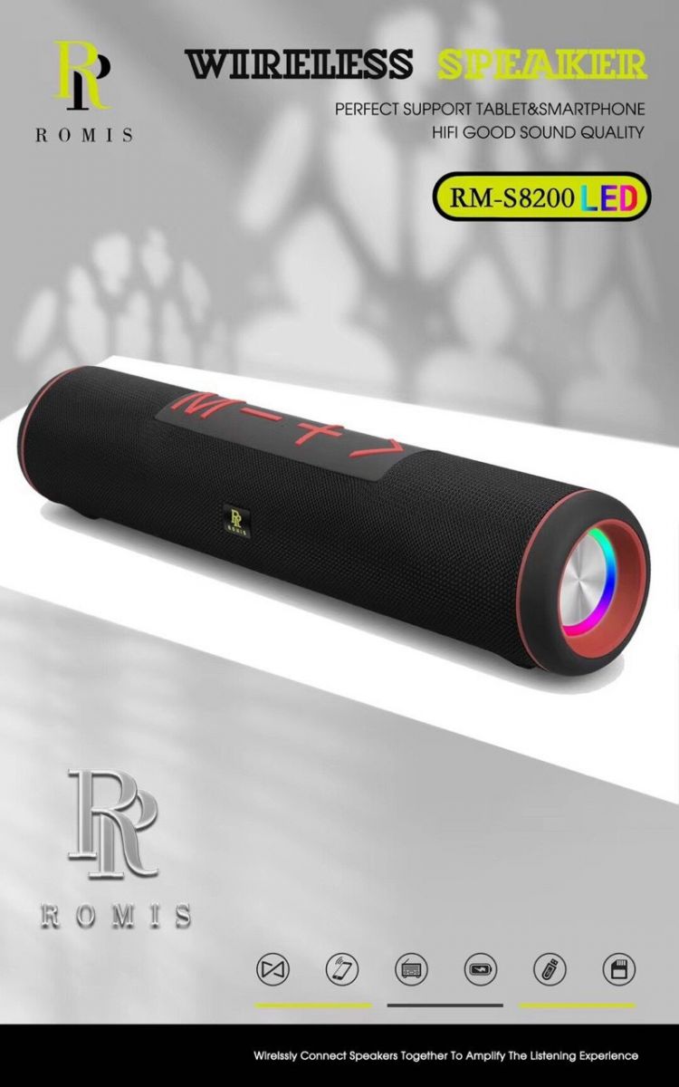 [HCM][Không Thể Bỏ Lỡ] Loa Cầm Tay Mini Giá Rẻ Loa Để Bàn Kèm Bass Cộng Hưởng Loa Bluetooth Romis Rm S8200 Cao Cấp Loa Hifi Siêu Bass Chuyên Dụng Hiệu Ứng Âm Thanh 360° Chân Thực Đèn Led Sống Động Kết Nối Tws Pin Siêu Khủng Thiết Kế Tinh Tế Sang Trọng
