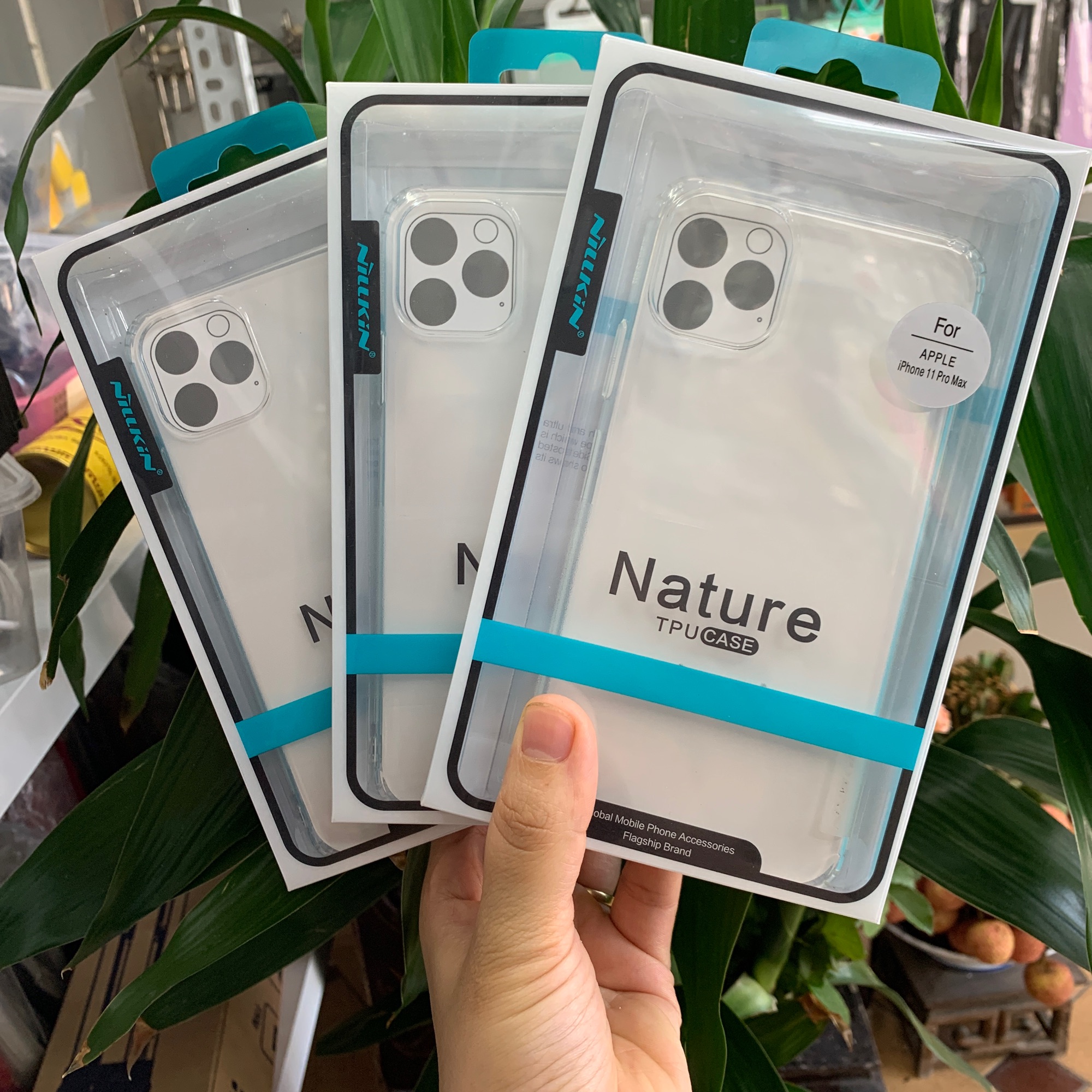 Ốp silicon trong suốt nilkin iphone 11pro max / 11pro /11