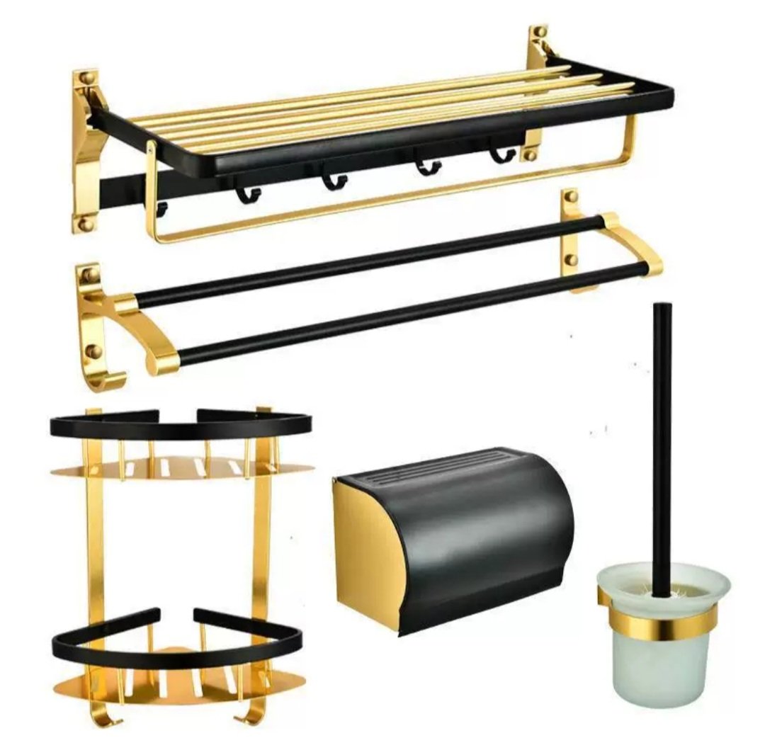 Kệ nhà tắm đủ bộ 5 món giúp tối ưu không gian nhà tắm trở nên gọn gàn và đẹp hơn