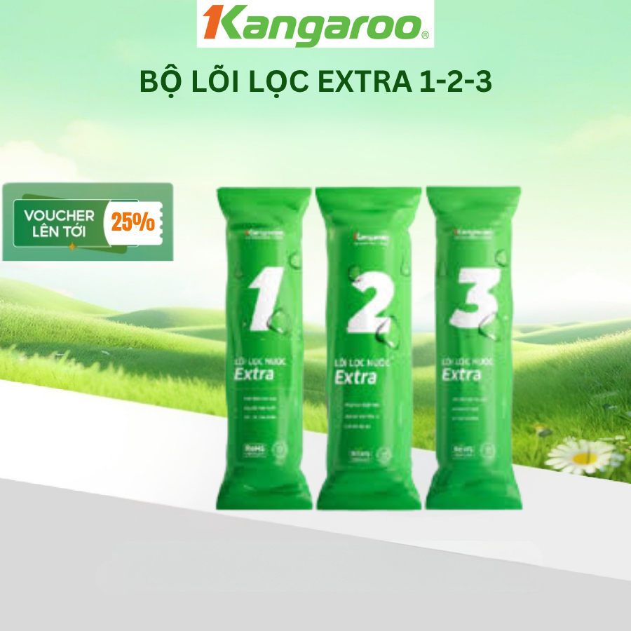 Bộ Lõi Lọc Kangaroo 123 - Hàng Chính Hãng