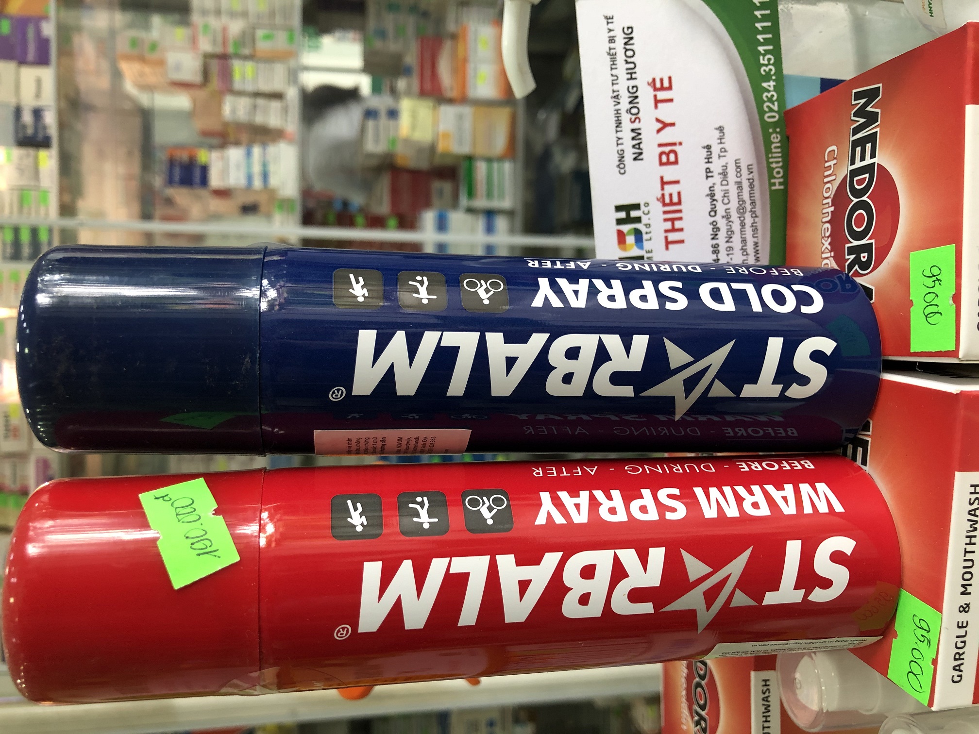 Chai Xịt Nóng chai xịt chấn thương chai xịt làm nóng cơ khi chơi thể thao STARBALM STAR-BALM HÀ LAN