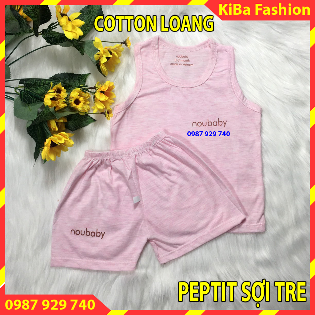 Set gồm 3 bộ ba lỗ quần đùi cotton loang  hiệu noubaby chất mềm mịn nhẹ mát cho bé trai/ gái 4-15kg - bbl- hh0180 / áo ba lỗ cho bé trai / áo ba lỗ cho bé gái / áo ba lỗ lưới cho bé trai / áo ba lỗ lưới / áo ba lỗ trẻ em / áo ba lỗ