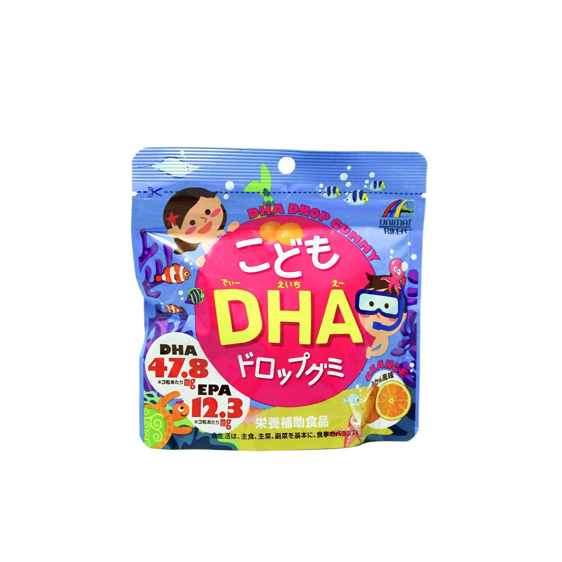 [DATE 12.2023] KẸO  BỔ SUNG DHA EPA UNIMAT CHO BÉ (VỊ CAM - 90 VIÊN) , HÀNG NHẬT NỘI ĐỊA , DÙNG CHO BÉ 3 TUỔI TRỞ LÊN