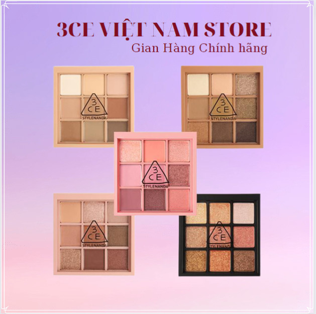 [FULL MÀU] Phấn Mắt 9 Ô 3CE Multi Eye Color Palette